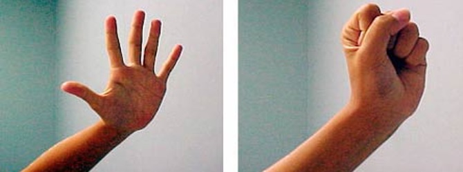 کشش انگشتان و انعطاف پذیری